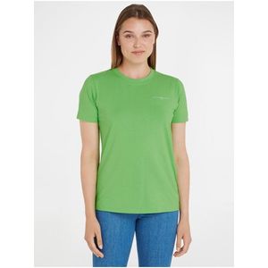 Světle zelené dámské tričko Tommy Hilfiger 1985 obraz