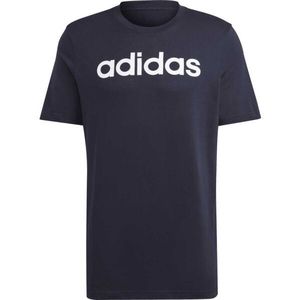 adidas LINEAR TEE Pánské tričko, tmavě modrá, velikost obraz