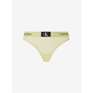 Světle žlutá dámská tanga Calvin Klein Underwear obraz