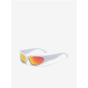 Bílé unisex sportovní sluneční brýle VeyRey Steampunk Gezrel obraz