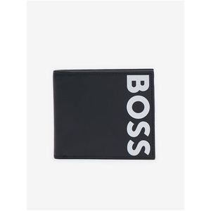 Černá pánská kožená peněženka Hugo Boss obraz
