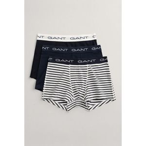 SPODNÍ PRÁDLO GANT STRIPE TRUNK 3-PACK EVENING BLUE obraz