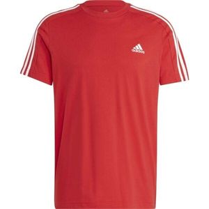 adidas 3-STRIPES TEE Pánské tričko, červená, velikost obraz