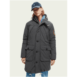 Šedá pánská zimní parka Scotch & Soda obraz