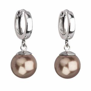 Stříbrné elegantní kroužky s perlou obraz