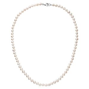 Evolution Group Perlový náhrdelník z pravých říčních perel bílé oválné perly 22037.1 obraz