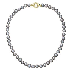 Evolution Group Perlový náhrdelník z pravých říčních perel šedý 22028.3 grey obraz