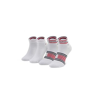 Tommy Hilfiger pánské bílé ponožky 2 pack obraz