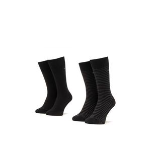 Tommy Hilfiger pánské černé ponožky 2 pack. obraz
