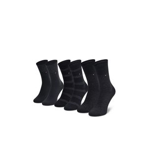 Tommy Hilfiger dámské černé ponožky 3pack obraz