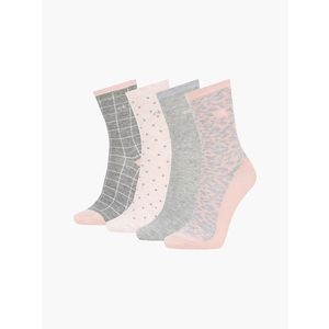 Calvin Klein dámské vzorované ponožky 4 pack obraz
