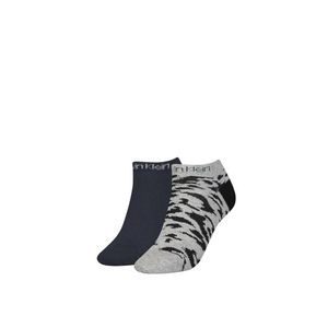 Calvin Klein dámské černo šedé ponožky 2 pack obraz