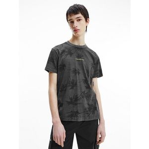 Calvin Klein pánské šedé vzorované tričko obraz