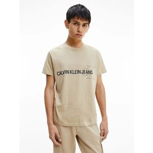 Calvin Klein pánské béžové tričko obraz