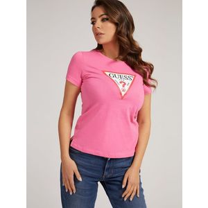 Guess dámské růžové tričko obraz