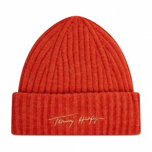 Tommy Hilfiger dámská oranžová čepice obraz