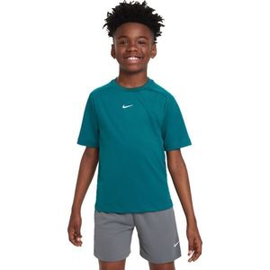 Nike DRI-FIT MULTI Chlapecké tréninkové tričko, tmavě zelená, velikost obraz