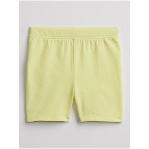 Žluté holčičí dětské kraťasy mix and match bike shorts GAP obraz