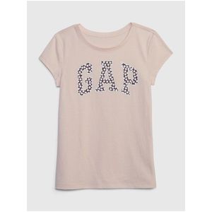 Starorůžové holčičí tričko s logem GAP obraz