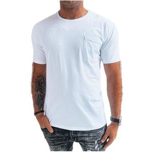 Bílé tričko s náprsní kapsou obraz