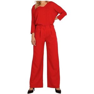 červené elegantní široké kalhoty obraz