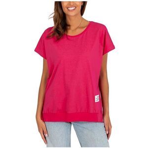 Tmavě růžové basic triko s krátkým rukávem obraz