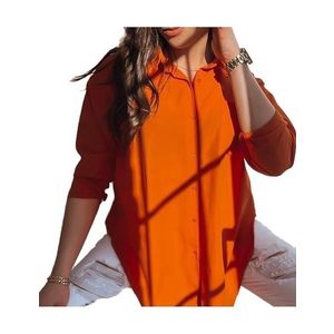 Oranžová dámská košile katilin obraz
