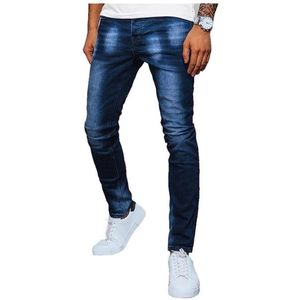 Tmavě modré pánské džínové kalhoty obraz
