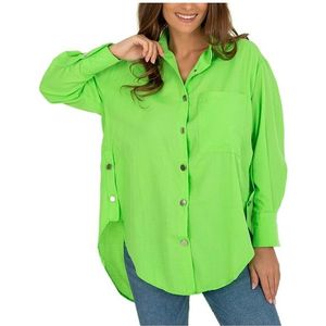 Zelená prodloužená košile obraz
