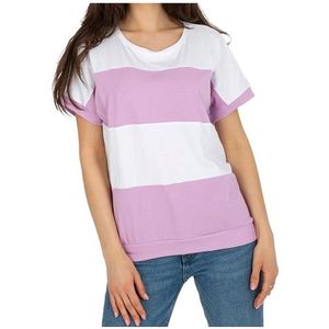 Světle fialové-bílé pruhované triko obraz