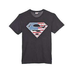 Tmavě šedé tričko superman obraz