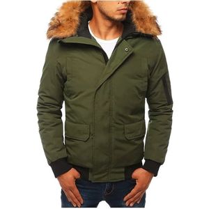 Zelená pánská zimní bunda obraz