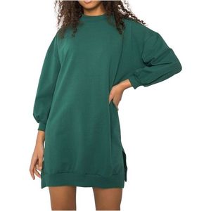 Zelené basic mikinové šaty maretta obraz