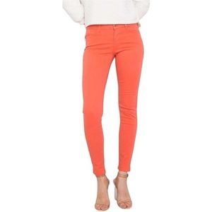 Světle oranžové dámské skinny kalhoty obraz