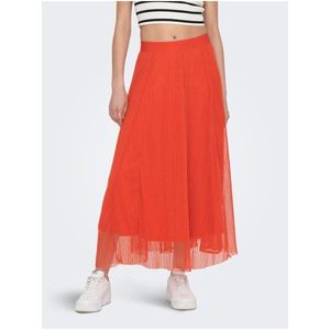 Oranžová dámská maxi sukně ONLY Lavina obraz