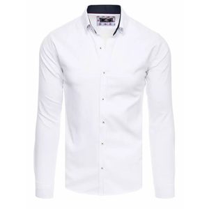 Elegantní pánská košile bílá s dlouhým rukávem obraz