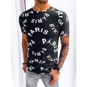 Černé tričko s nápisem Paris obraz