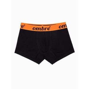 Stylové černo-oranžové boxerky U283 obraz