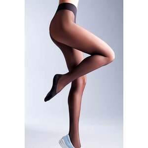 Matné černé punčochy se zesíleným chodidlem Footies Style 20DEN obraz
