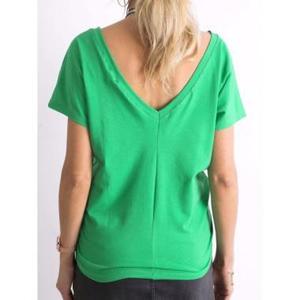 Dámské tričko z bavlny FINE zelené obraz