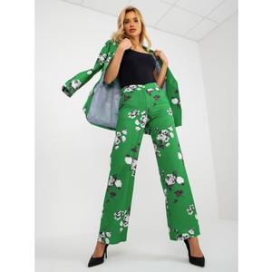 Dámské kalhoty široké DAPHNE zelené obraz