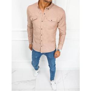 Pánská košile džínová JAVIER růžová obraz