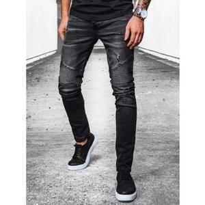 Pánské džínové kalhoty REBA tmavě šedé obraz