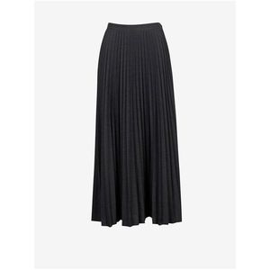 Tmavě šedá dámská plisovaná sukně s příměsí vlny Calvin Klein Jeans Wool Flannel Knife P obraz