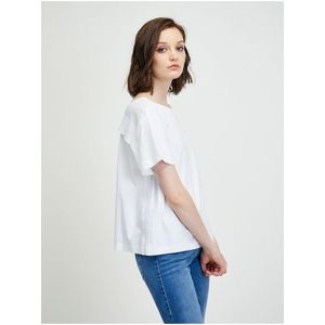Bílé dámské tričko s výstřihem na zádech Diesel Ryly obraz