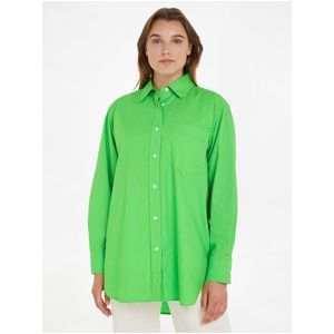 Světle zelená dámská košile Tommy Hilfiger obraz
