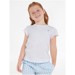 Bílé holčičí tričko Tommy Hilfiger obraz