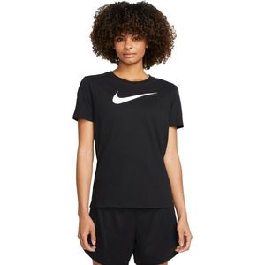Nike DRI-FIT SWOOSH Dámské tričko, černá, velikost obraz