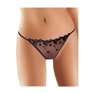 Dámská tanga 077 black obraz