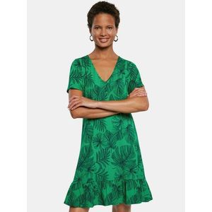 Zelené áčkové šaty Desigual Vest Nadia obraz